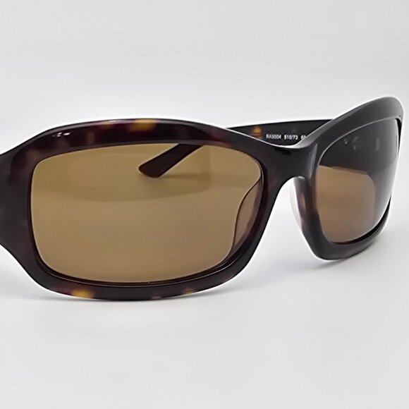 Ralph Lauren RA5004 510/73 Dark Tortoise Frame G-15 Green Lens Sunglasses w Case
